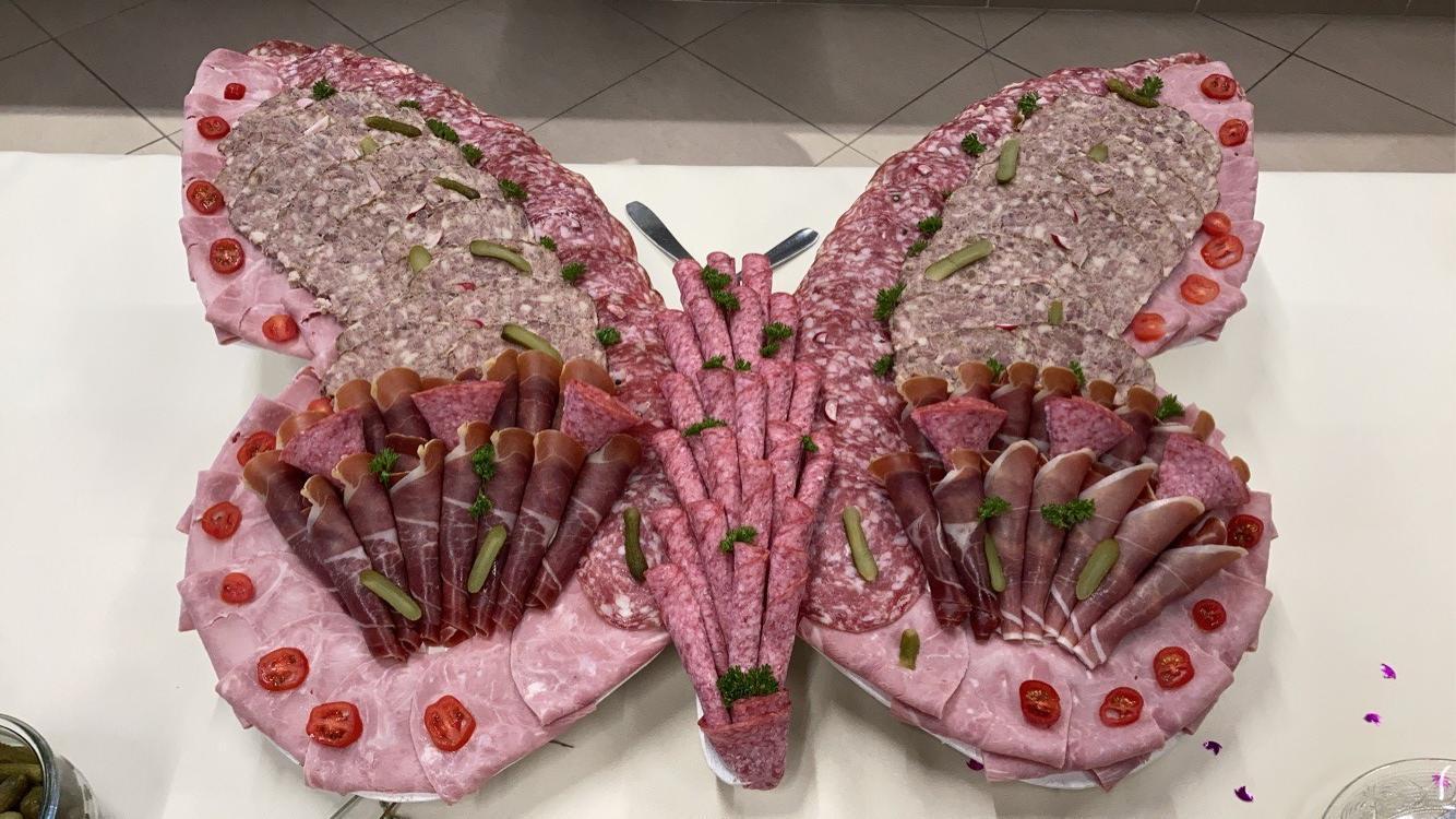 Papillon de charcuterie